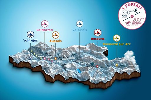 Skigebied - Val Cenis (1400 - 2800 meter)