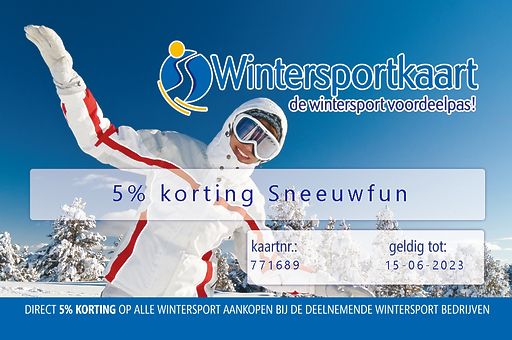 Voordelig op met de wintersportkaart | Sneeuwfun